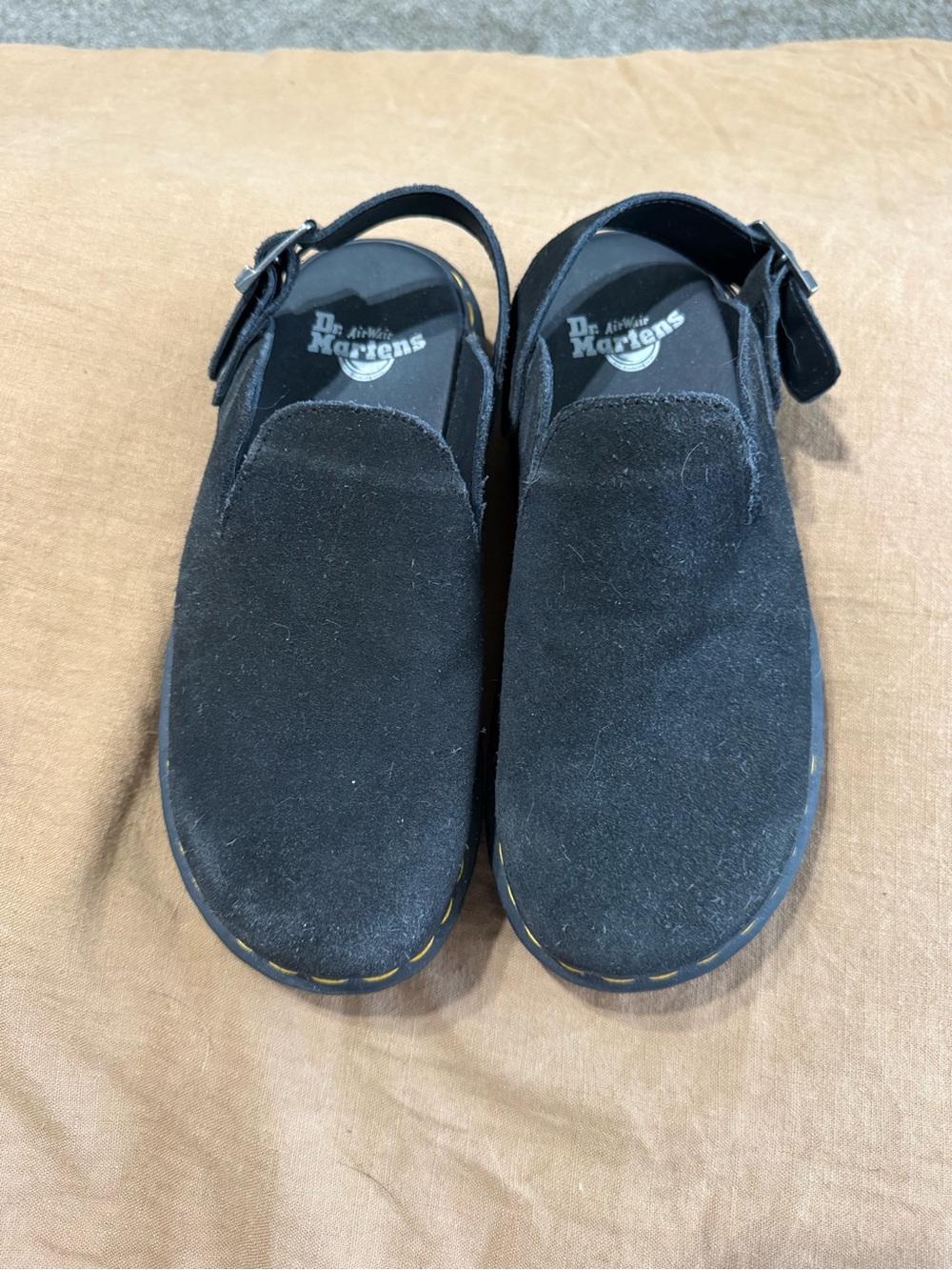 Dr Marten Zebzag Suede Platform Mules - Picture 3 of 6
